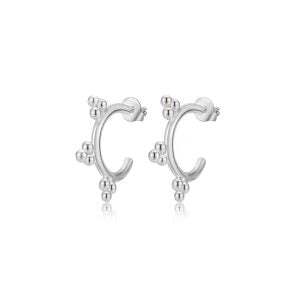 Boucles dâoreilles Jessica argentĂ©es