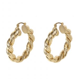 Boucles dâoreilles Martine dorĂ©es