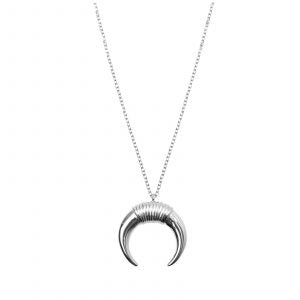 Collier moon argenté