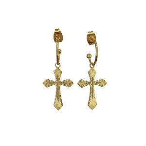 Boucles dâoreilles Celestine dorĂ©es
