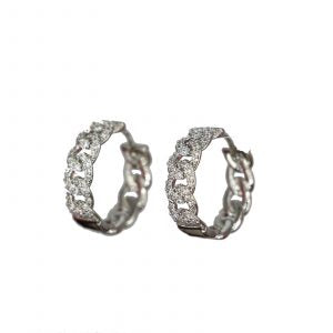 Boucle d'oreilles cùlins argenté