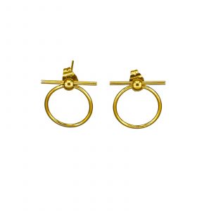 Boucles dâoreilles Victorine dorĂ©es