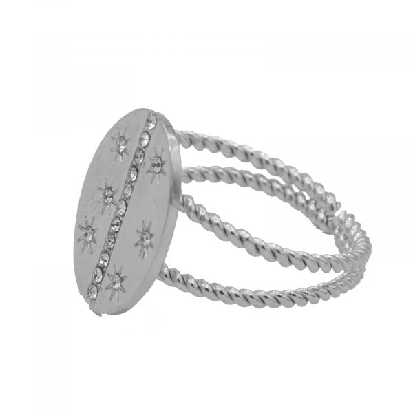 Bague hortense argenté
