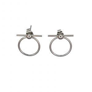 Boucles dâoreilles Victorine argentĂ©es