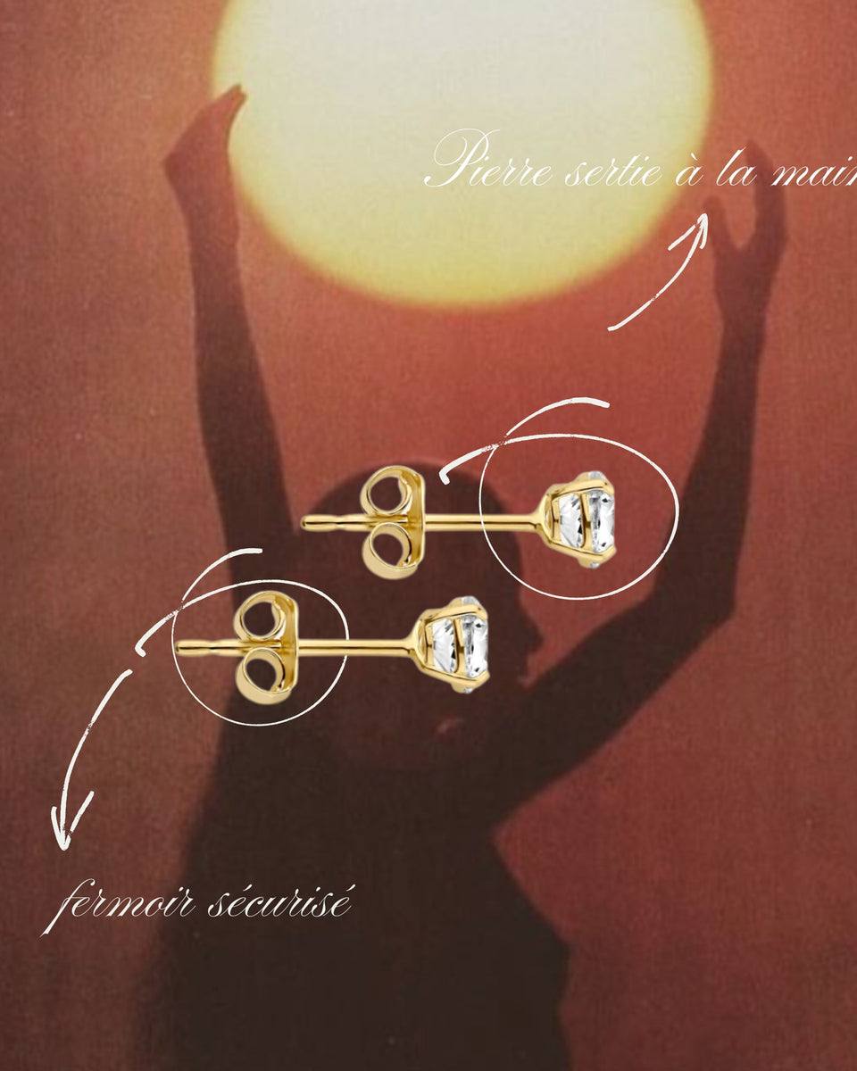 PUCES D'OREILLES CLASSIC BRILLANT