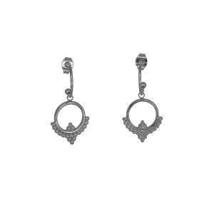 Boucles d’oreilles Sarah argentées